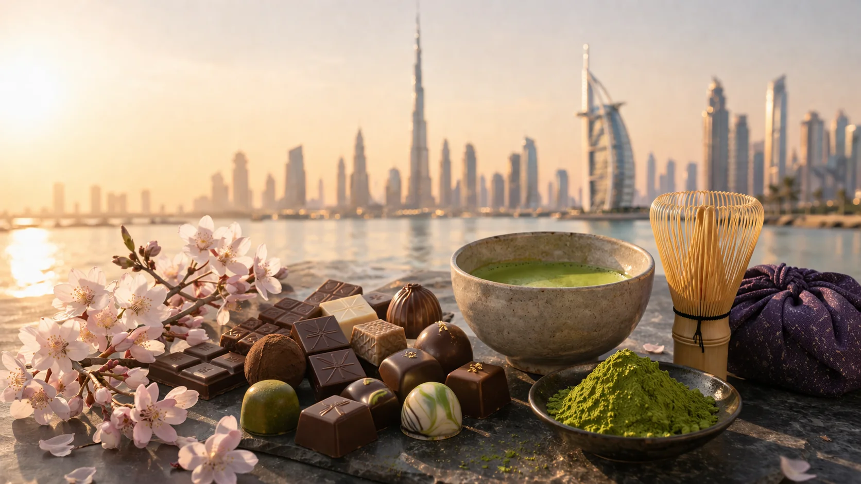 UAE向け抹茶・チョコレート輸出